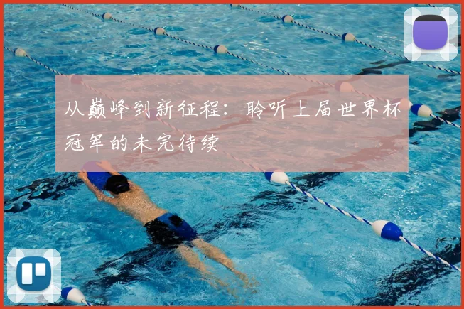 从巅峰到新征程:聆听上届世界杯冠军的未完待续