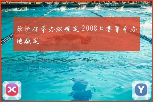 欧洲杯举办权确定 2008年赛事举办地敲定
