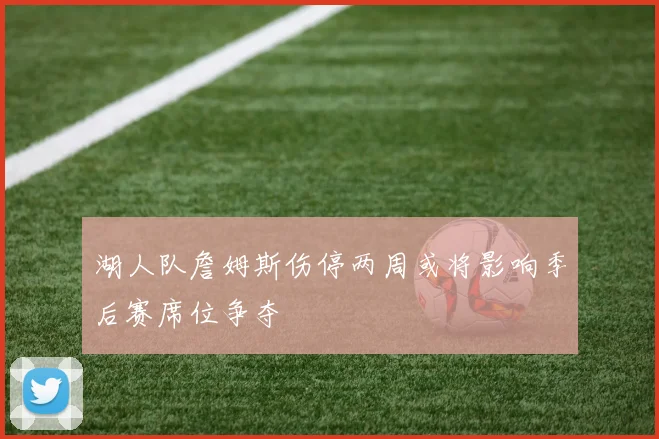 湖人队詹姆斯伤停两周或将影响季后赛席位争夺